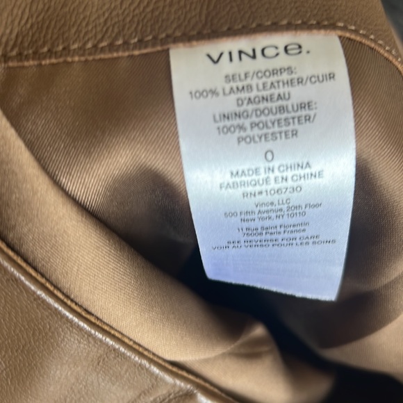 Vince lamb leather short - Picture 7 of 15